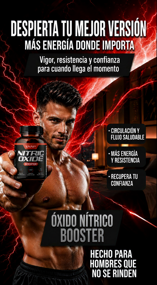 🔥 NITRIC OXID BOOSTER – Dura Más, Rinde Mejor + 🚛 Envío Gratis